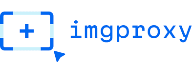 Logo des Dienstes imgproxy mit stilisierter Kamera und Pfeil.