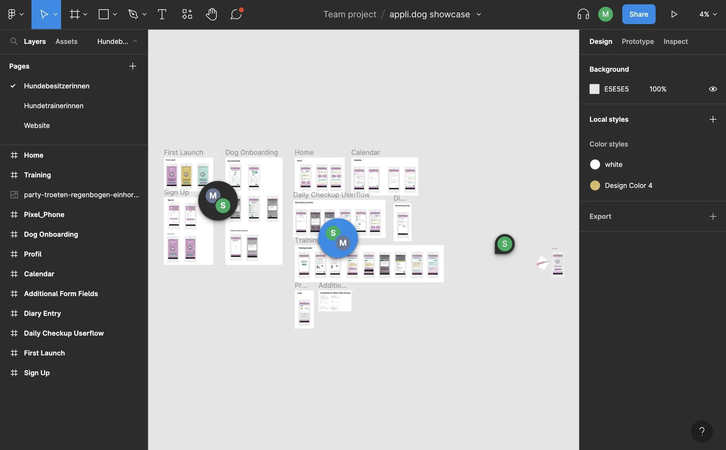 all applidog screens in Sigma