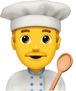 A Emoji of a cook