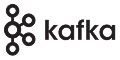 Logo von Kafka mit stilisiertem Netzwerk-Symbol links neben dem Schriftzug.