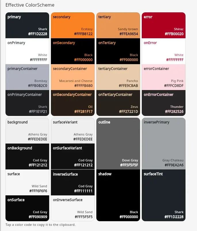 Color Palette